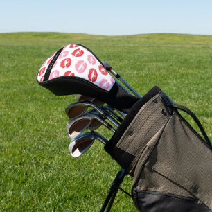 Rote Lippen, rosa Lippen, Kuss, Ihr Name, personal Golf Headcover