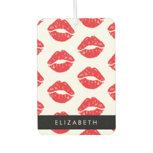 Rote Lippen, roter Lippenstift, Lippenmuster, Ihr Autolufterfrischer