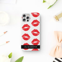 Rote Lippen, roter Lippenstift, Lippenmuster, Ihr 
