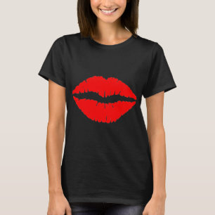 Rote Lippen Shirt