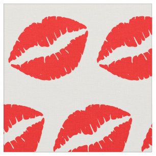 Rote Lippen Stoff