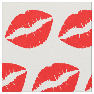Rote Lippen Stoff