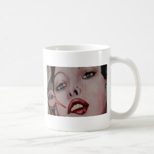 Rote Lippen Tasse