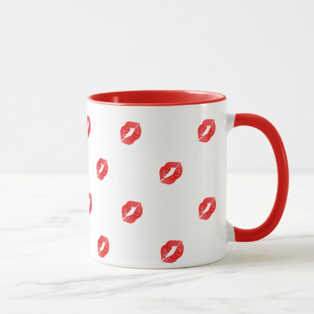 Rote Lippen Tasse (Rechts)