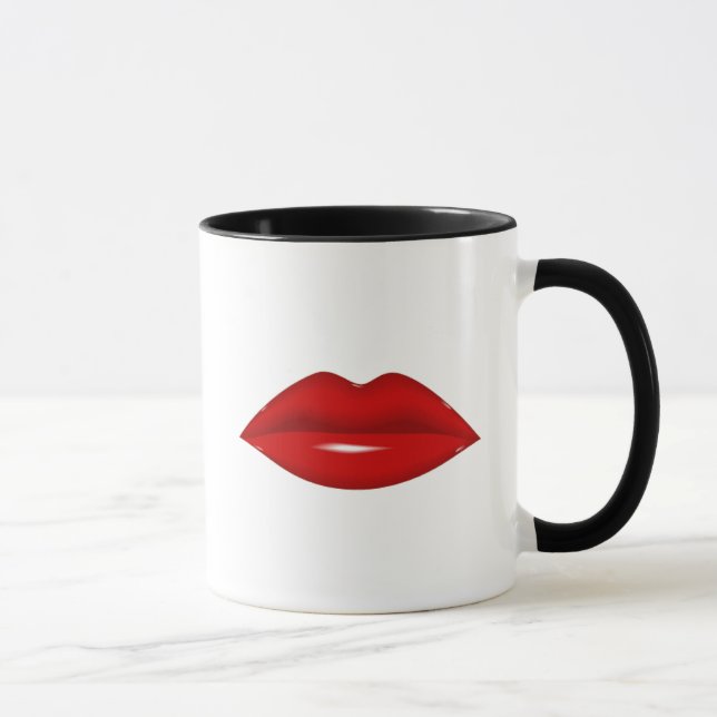 Rote Lippen Tasse (Rechts)