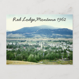 Rote Lodge Postkarte