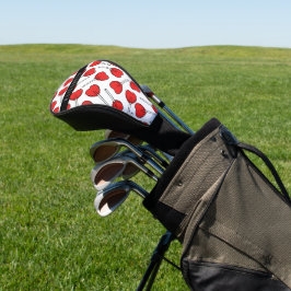 Rote Lutscher, Herz Lutscher, Lolly, Ihr Name Golf Headcover