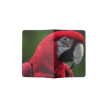 ROTE MACAW-PASSHÜLLE
