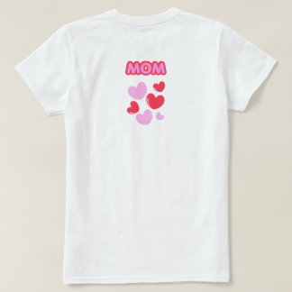 Rote Magenta-Herzen Mama GEWANN DEIN HERZ Party Ba T-Shirt