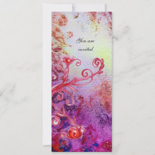 ROTE MAGIE WIRBELT IN LILA GELB GOLD FUNKELT EINLADUNG