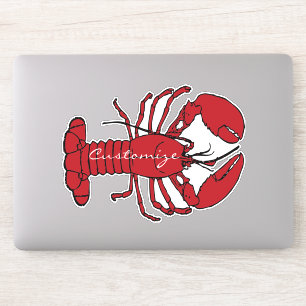 Rote Maine-Hummer Thunder_Cove Aufkleber