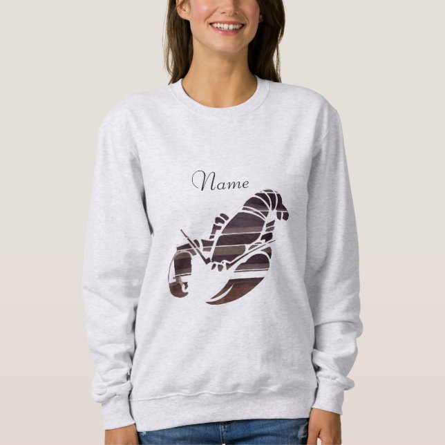 Rote Maine-Hummer Thunder_Cove Sweatshirt (Vorderseite)