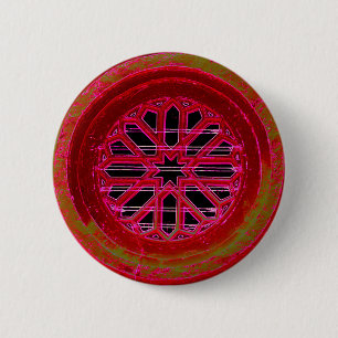 rote Mandala-Fenstertaste Button