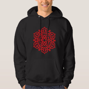 Rote Mandala Hoodie