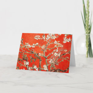 Rote Mandelblüten Vincent Van Gogh Karte