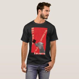 ROTE MANN-' S-T - SHIRT-SCHWARZES DER GRAFIK-WEIM T-Shirt