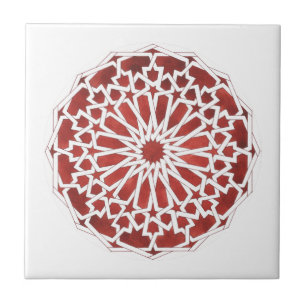 Rote marokkanische Mosaikkarre Fliese