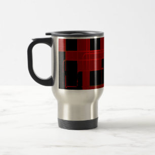 Rote Matrix-Camouflage (AOM-Design) Reisebecher