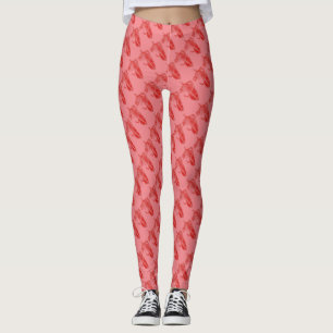 Rote Matuka Streamer fliegen, fliegen Leggings