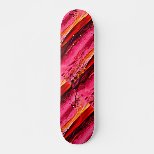 Rote Maui Wellen Thunder_Cove Skateboard (Vorne)