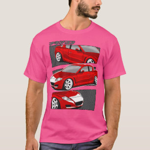 Rote Mazda RX8 Rotary T-Shirt