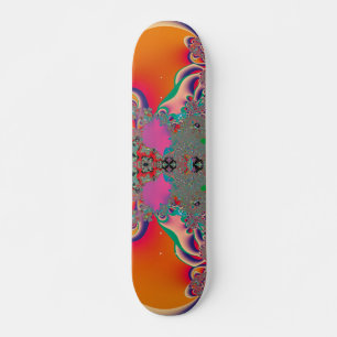 Rote Meditations-Fraktal-Abstraktkunst Skateboard