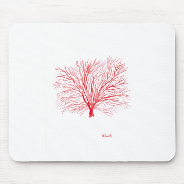 Rote Meereswelt Mousepad (Vorne)