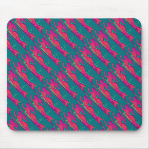 rote Meerjungfrauen, die mousepad schwimmen