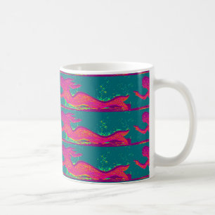 Rote Meerjungfrauen-Tasse Kaffeetasse