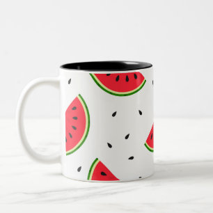 Rote Melone Zweifarbige Tasse