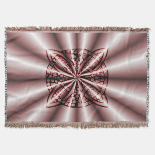 Rote Metallic Celtic Knot Original Art Decke