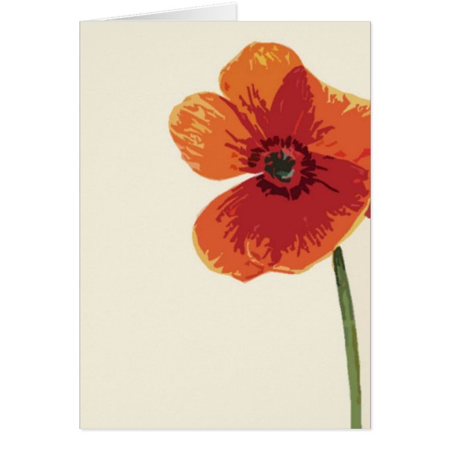 Rote Mohnblume 3 (Vorne)