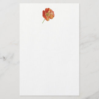 Rote Mohnblume 5,5" x 8,5" Briefpapier