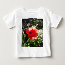 Rote Mohnblume Baby T-shirt