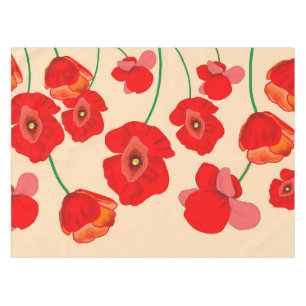 Rote Mohnblume Blume Tischdecke