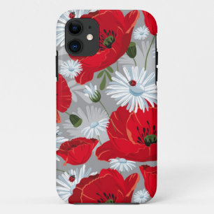 Rote Mohnblumen Case-Mate iPhone Hülle