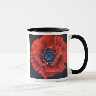 Rote Mohnblumen-Keramik-Tasse Tasse