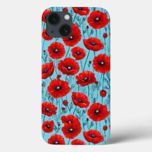 Rote Mohnblumen Perfektes Geschenk für Blumenliebh Case-Mate iPhone Hülle