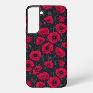 Rote Mohnblumen Samsung Galaxy Hülle