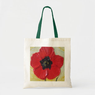Rote Mohnblumen-Taschen-Tasche Tragetasche