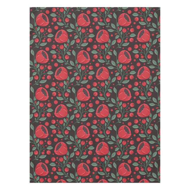 Rote Mohnblumen Tischdecke (Vorderseite)