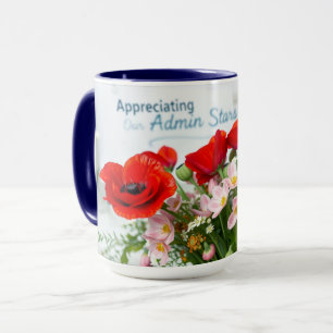 Rote Mohnblumen - Verwaltungs-Würdigung Blumenkuns Tasse