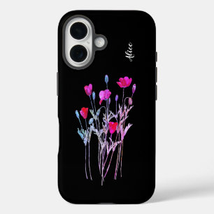 Rote Mohnblüte, Sommerwiese, wilde Blume iPhone 16 Hülle