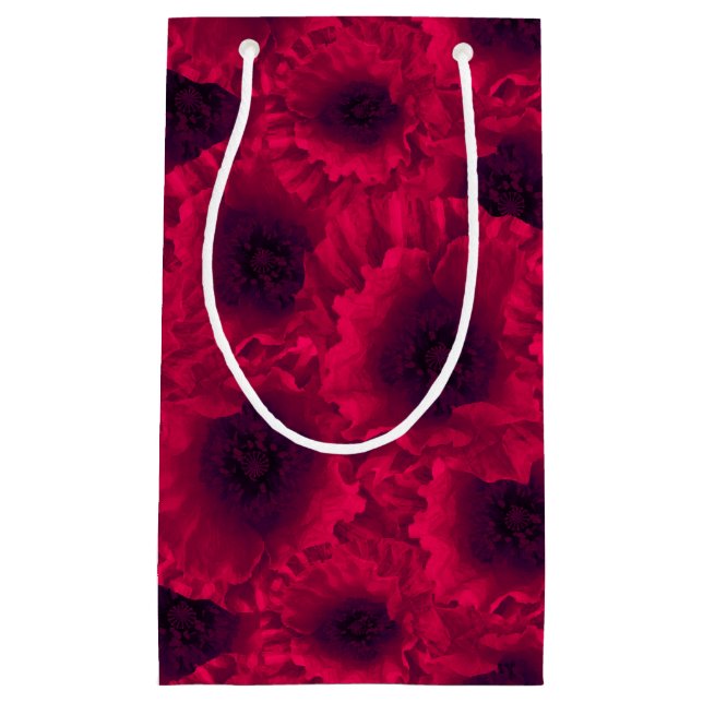 Rote Mohnblüten, Mohn Kleine Geschenktüte (Vorderseite)