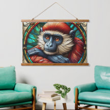 ROTE MONKEY WALL TAPESTRY