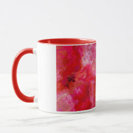 Rote monochromatische Texturen Tasse