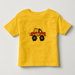Rote Monster-LKW-T-Shirts und Geschenke Kleinkind T-shirt