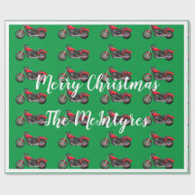 Rote Motorräder für grüne Weihnachten