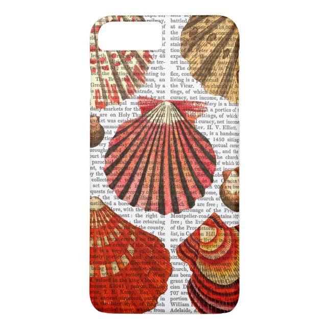 Rote Muscheln Case-Mate iPhone Hülle (Rückseite)