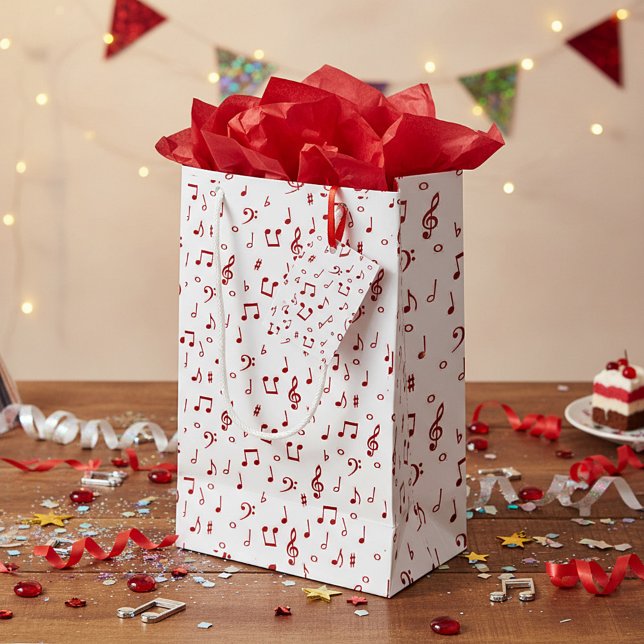 Rote Musik Kleine Geschenktüte (Von Creator hochgeladen)